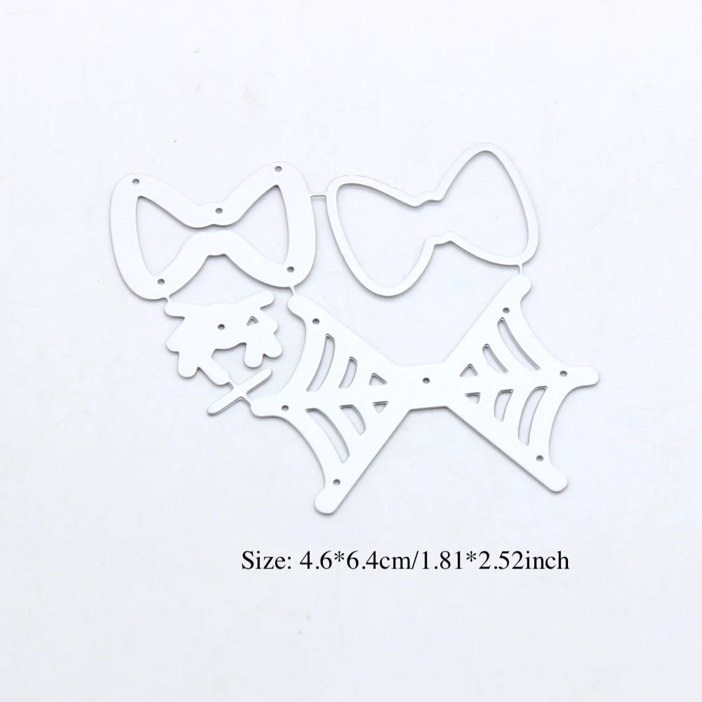 KSCRAFT Halloween Spiderweb Shaker Bow Metal Cutting Dies Stencils for DIY Scrapbooking Decorative Embossing DIY Paper Cards