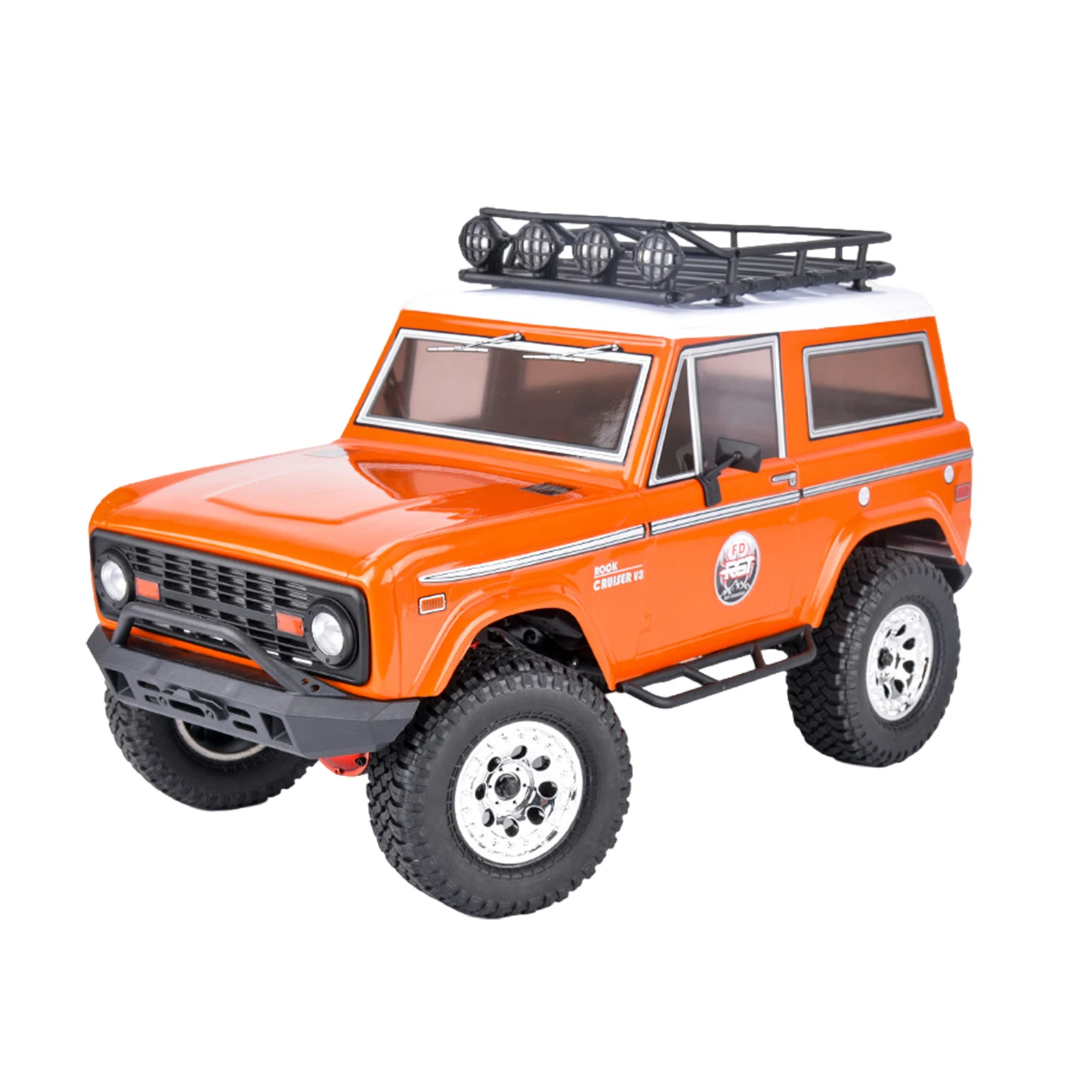 1/10 RGT 4WD Simulation escalade voiture RC professionnel RC tout-terrain Rock Cruiser 136100V3-FD 4x4 véhicule électrique RC jouets Orange