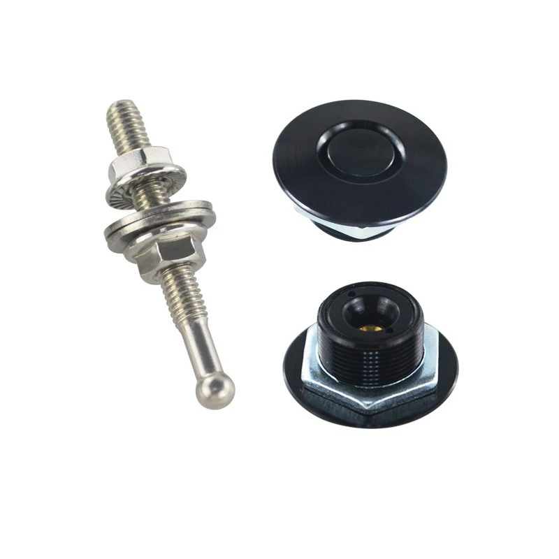 Tombol Tekan Universal 32Mm/1.25 "Kit Klip Kunci Pin Kap Mesin Kunci Jaring Aluminium Kunci Cepat Mobil