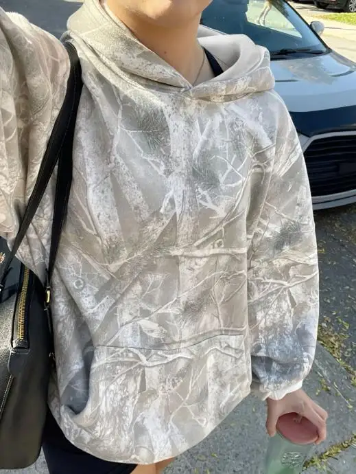 

Women's Sweatshirts 2025 Sring Autumn New Fashion Retro Tree Branch Pattern 3D Print Pocket Design Long Sleeve Casual Hoodie