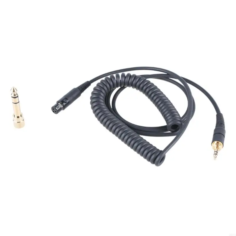 203A Professional Coiled Headphone Cable for Q701/K712/K702/K240/K240 MKII/K141/K171 Headphones Cable With 6.35mm Adapter