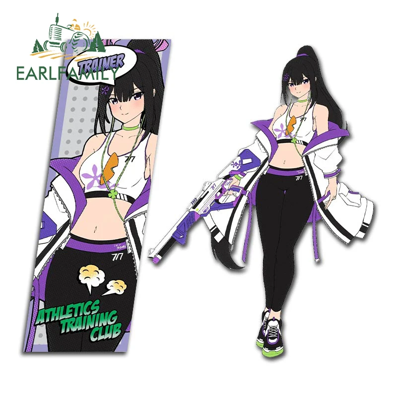 EARLFAMILY Honkai Impact 3rd Raiden Mei Car Sticker Vinyl Car Wrap Decal Air Conditioner Rearview Personality Creative Decor