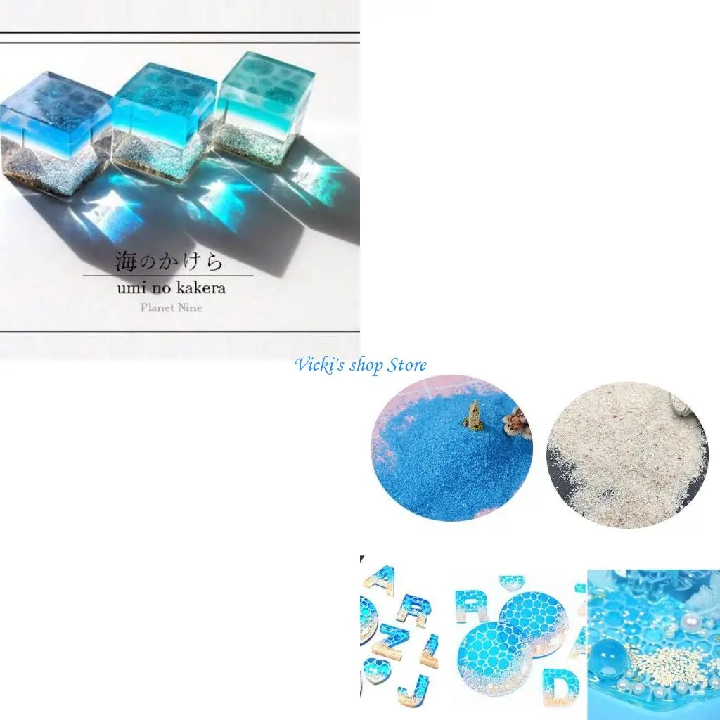 

UV Resin Filling Blue Ocean Sand for DIY Resin Mold Jewelry Making
