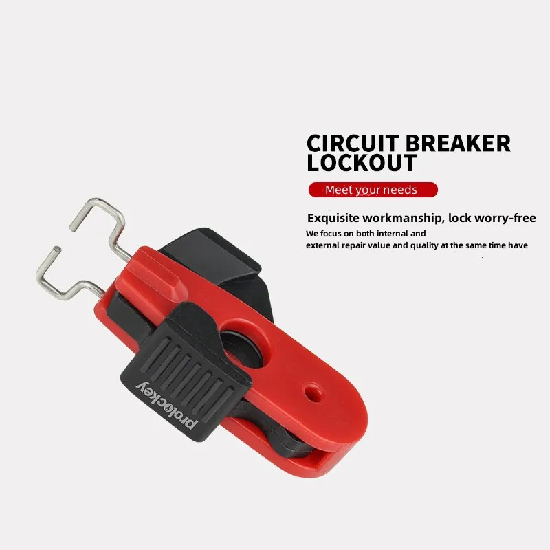 Industrial Safety Miniature Circuit Breaker Lock, Small Empty Open Lock, Pin Insulated Upper Lock, Manufacturers Wholesale