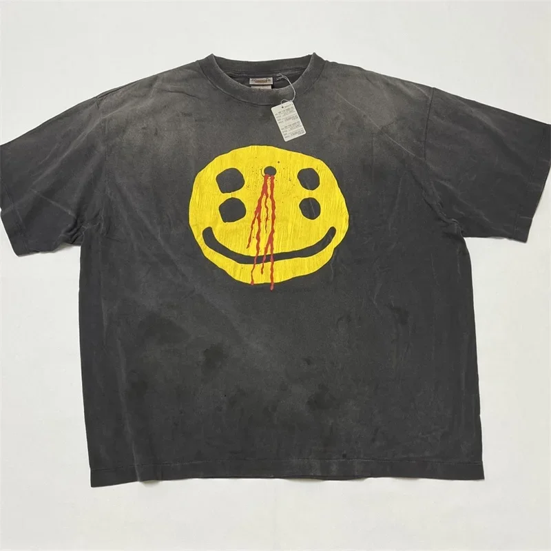 Washed CACTUS PLANT FLEA MARKET CPFM T Shirt Men Women 1:1 Best Quality SAINT MICHAEL Black T-shirt Top Tees