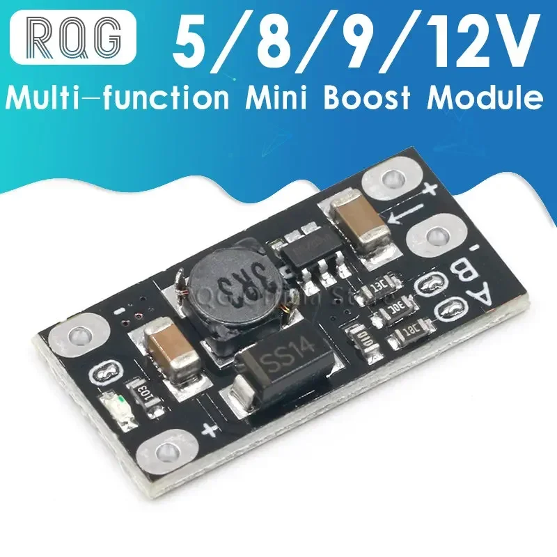 Mini DC-DC Boost Step Up Converter 3V 3.2V 3.3V 3.7V 5V 9V to 12V Voltage Regulator PCB Board Module can set 5V/ 8V/ 9V