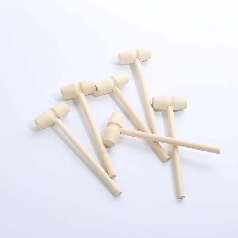 

50 Pcs Wooden Hammers for Chocolate Mini Breakable Heart Hammer martelete 망치 Wood Mallet for Chocolate Smooth Finished marteaua