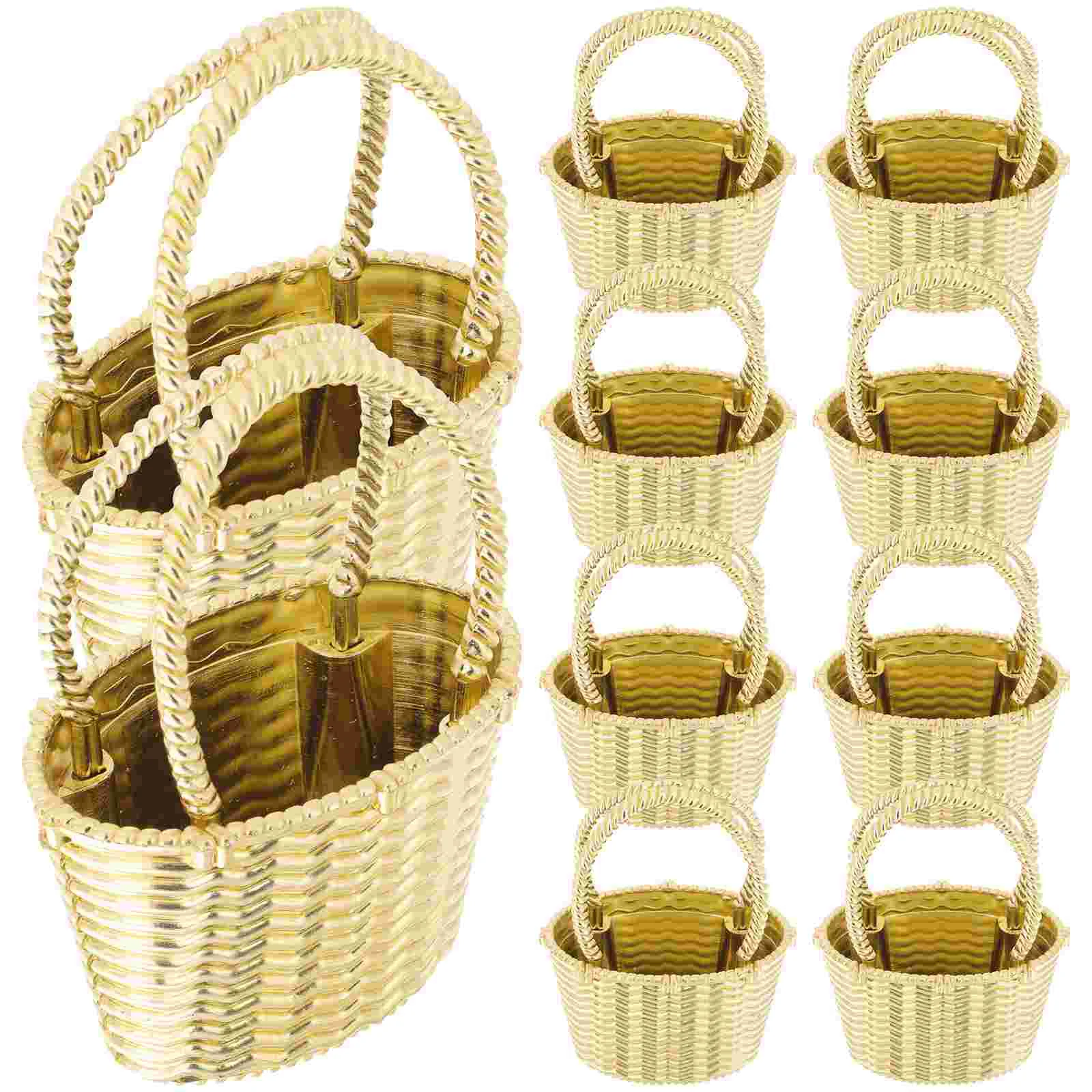 

12 Pcs Decorative Basket Wedding Gift for Men Baby Shower Candies Party Supplies Handheld Candy Decoration Box Serving Favors