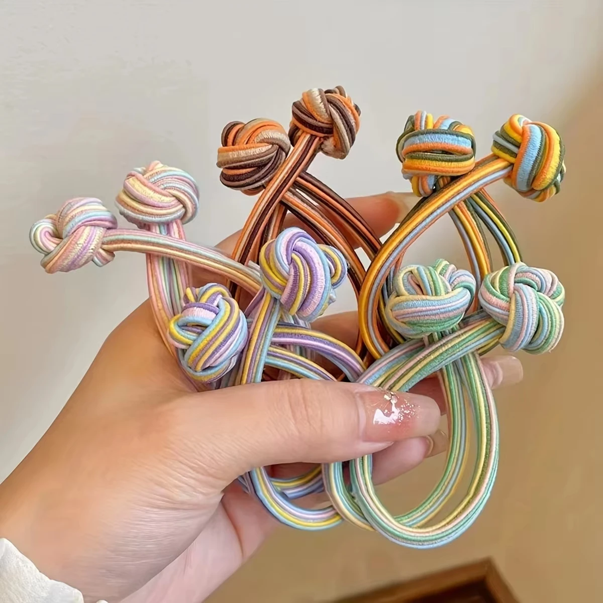 Korean Style Knotted Ponytail Hair Ties (1/5 Pack) 2