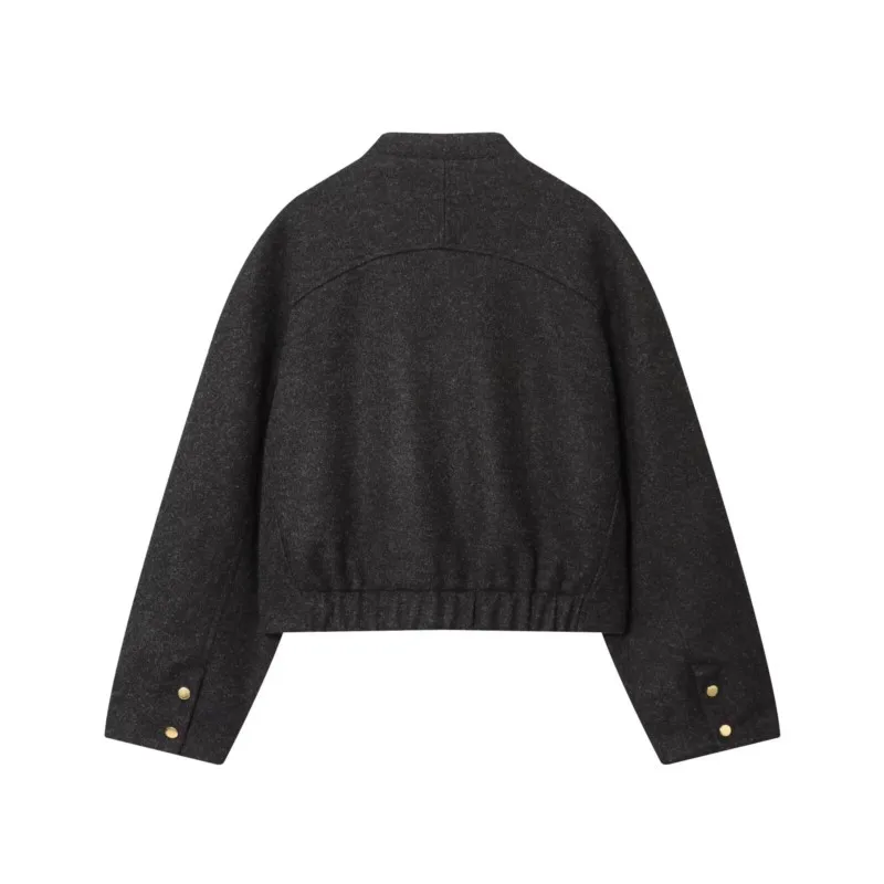 Women Jacket Fashion Autumn Loose Single Breasted Coat Casual 2025 New Solid Woman Outwear