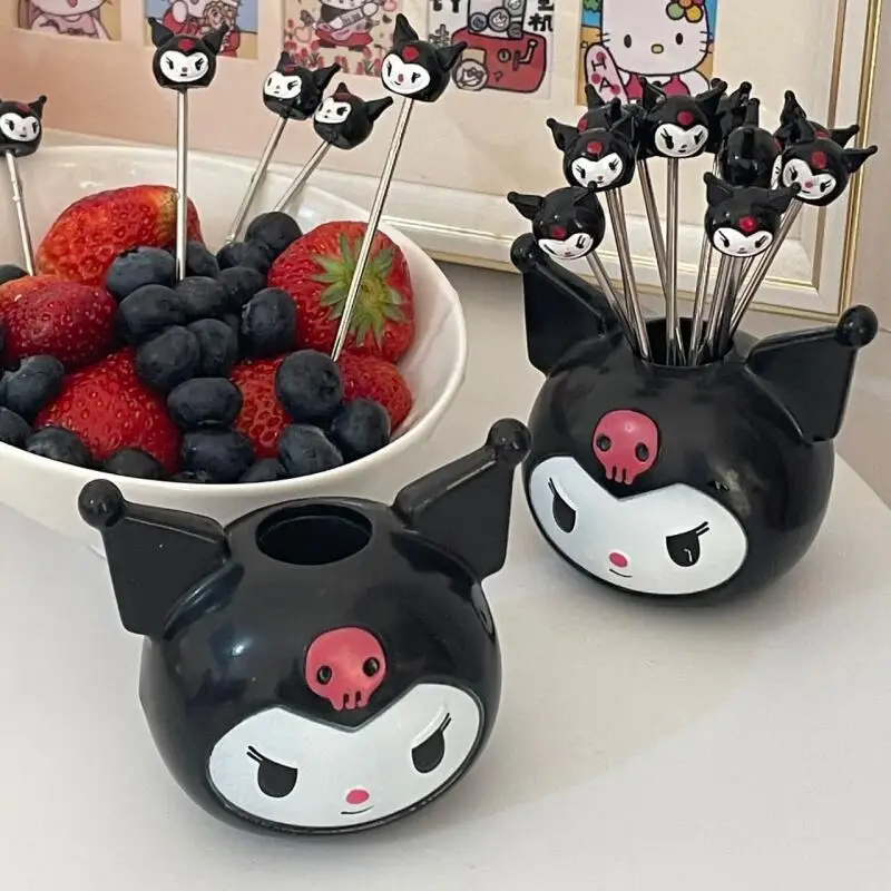 سانريوس كورومي علامة الفاكهة لطيف الكرتون المحمولة جديد الإبداعية علامة سلطة Kawaii أنيمي رائجة البيع المنزلية نمط الديكور الفتيات