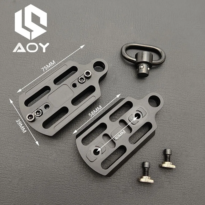 Tactical New Swivel Sling Loops QD Mounts Quick Release  Swivel Ring M-lok Base Mounting Adapter  Accessories