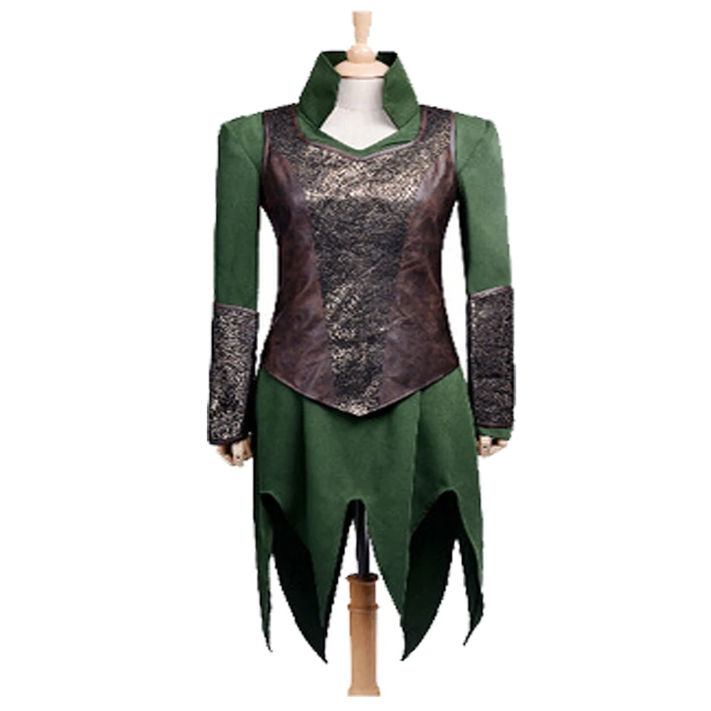 Women Mens Tauriel Cosplay costumes green Cosplay Costume Outfit Halloween Carnival Cosplay Costume for  Halloween Party