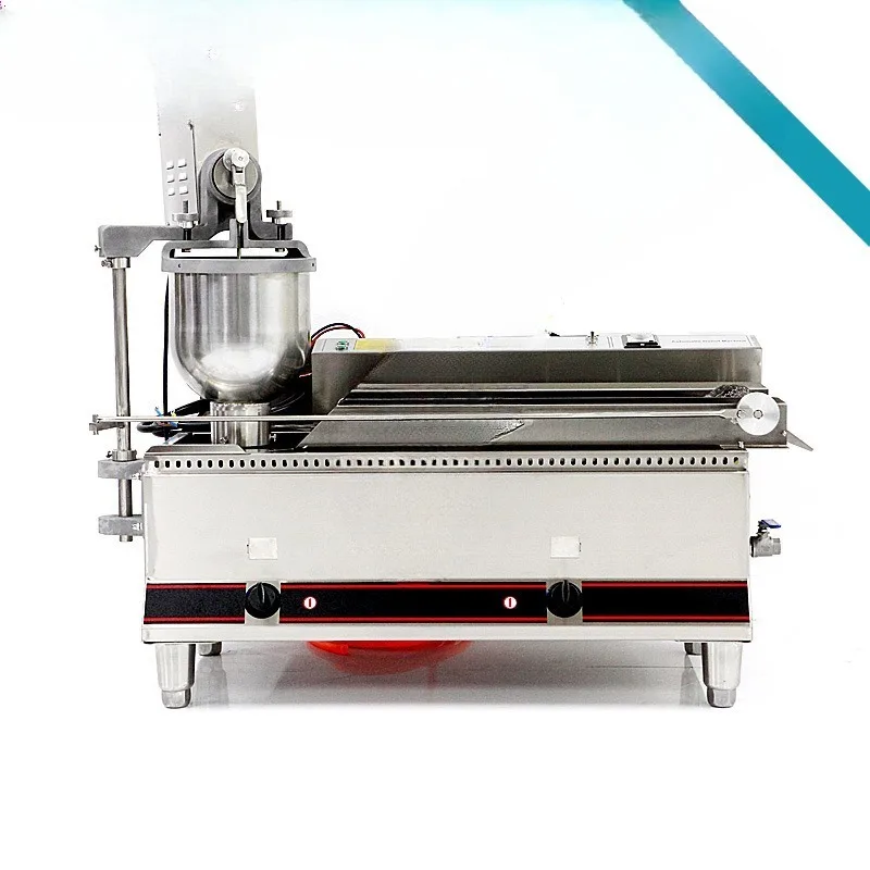 Electrical integrated commercial bread donut automatic frying machine gas electric heating dual-purpose Donaz machine