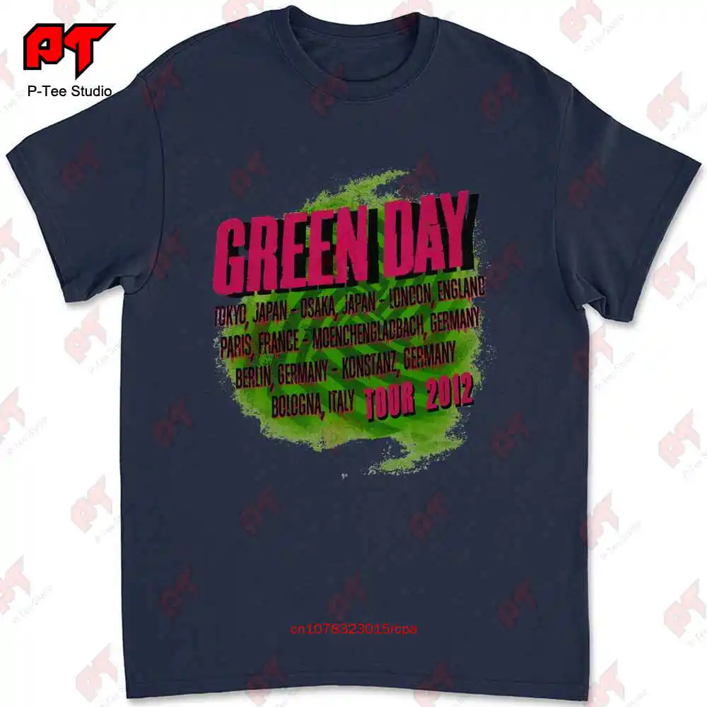 Green Day Uno Dos Tre Tour 2012 Dookie Nimrod Insomniac T-shirt MM34