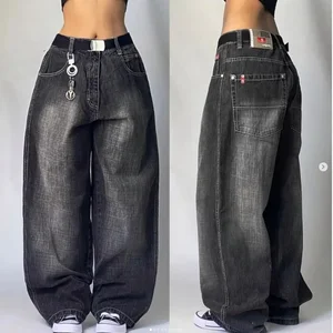 Y2k Baggy Jeans Vintage hochwertige Stickerei Hip Hop Goth Streetwear Harajuku Herren lässig Larga Jeans Beine 10 Hauptverkauf Calca Jeans 90 männlich - №4
