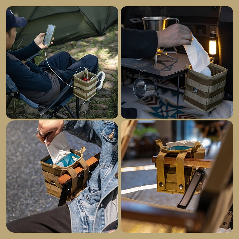 CAMPINGMOON مقاوم للماء صندوق تخزين السفر متعدد الوظائف BG-1212 طاولة قابلة للطي في الهواء الطلق التخييم المنظم حقيبة