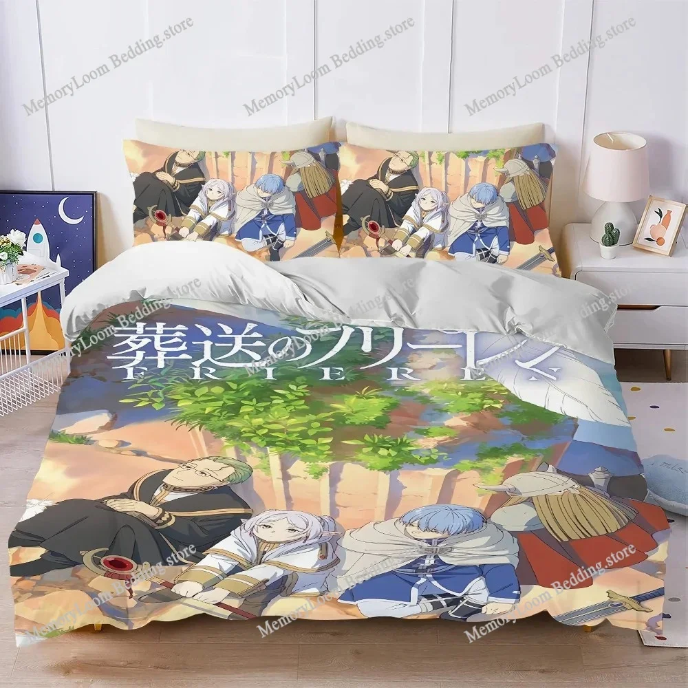 

F-Frieren B-Beyond Journeys end Duvet Cover Set Home Style Bedding Soft Laundry Cotton Bed Student Dormitory Gift Home Textile