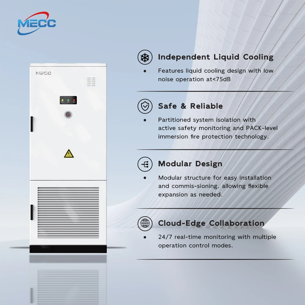 All in One IP55 Cabinet 125KW 261kwh Lithium Ion Batteries BMS Solar Power Energy Storage System Cabinet Outdoor Liquid Cooling