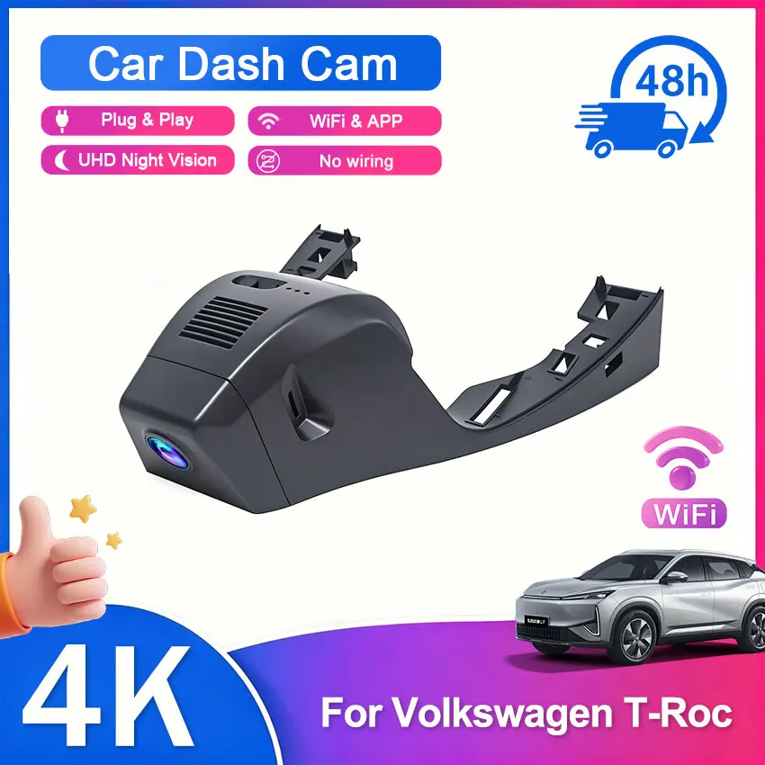 para-vw-volkswagen-t-roc-2017-2026-camara-de-video-dvr-para-auto-4k-wifi-con-app-oem-grabador-de-video-camara-delantera-y-trasera-conexion-plug-and-play-uhd