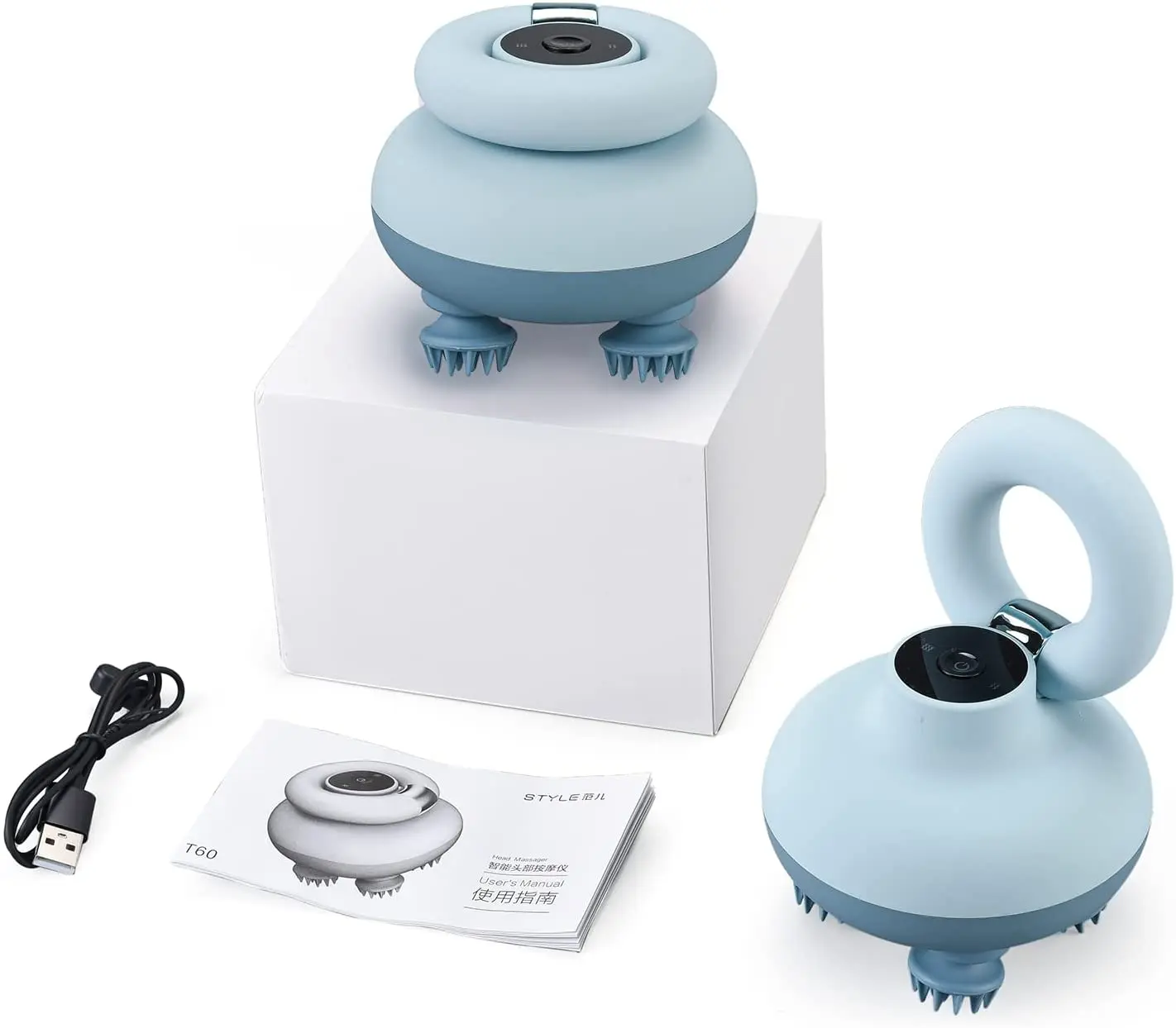 Wholesale Waterproof Automatic Grooming Tools Electric Handheld Massager for Dogs Cats Pet Electronic Massager