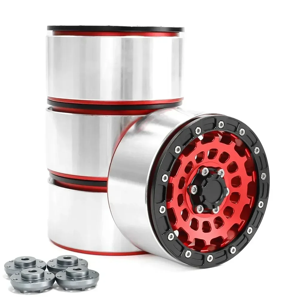 

4pcs 2.6-inch pressed metal tire wheel hub 12/17 coupler for 1/8 1/10 RC Crawler Car off-road vehicle mk07 4082 Upgrade Parts
