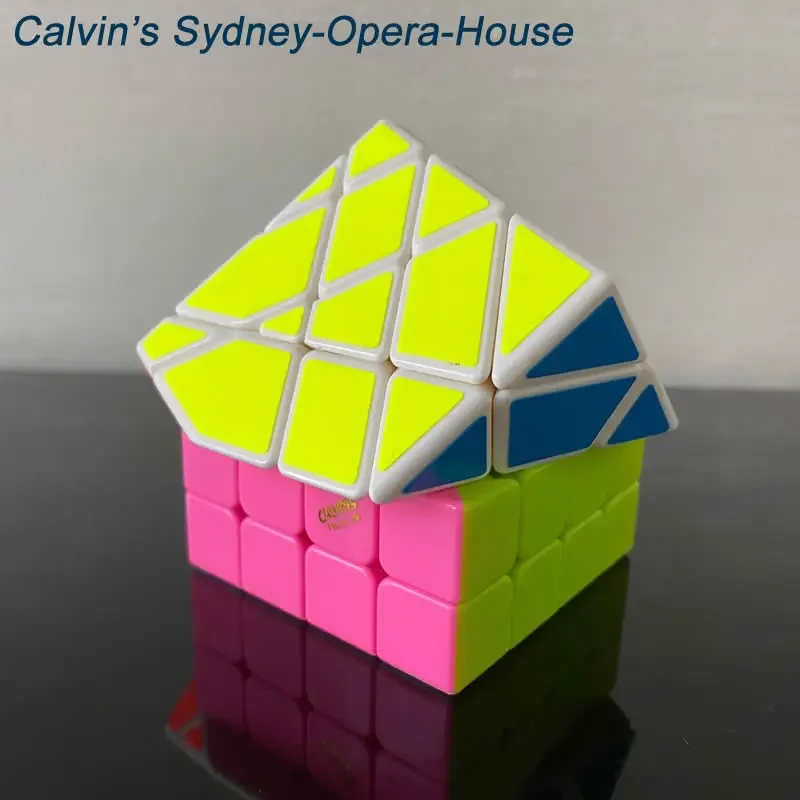 Calvin's Sydney Opera House 4x4x4 Cube Magic Cube Neo Speed Twisty Puzzle Brain Teasers Educational Toys