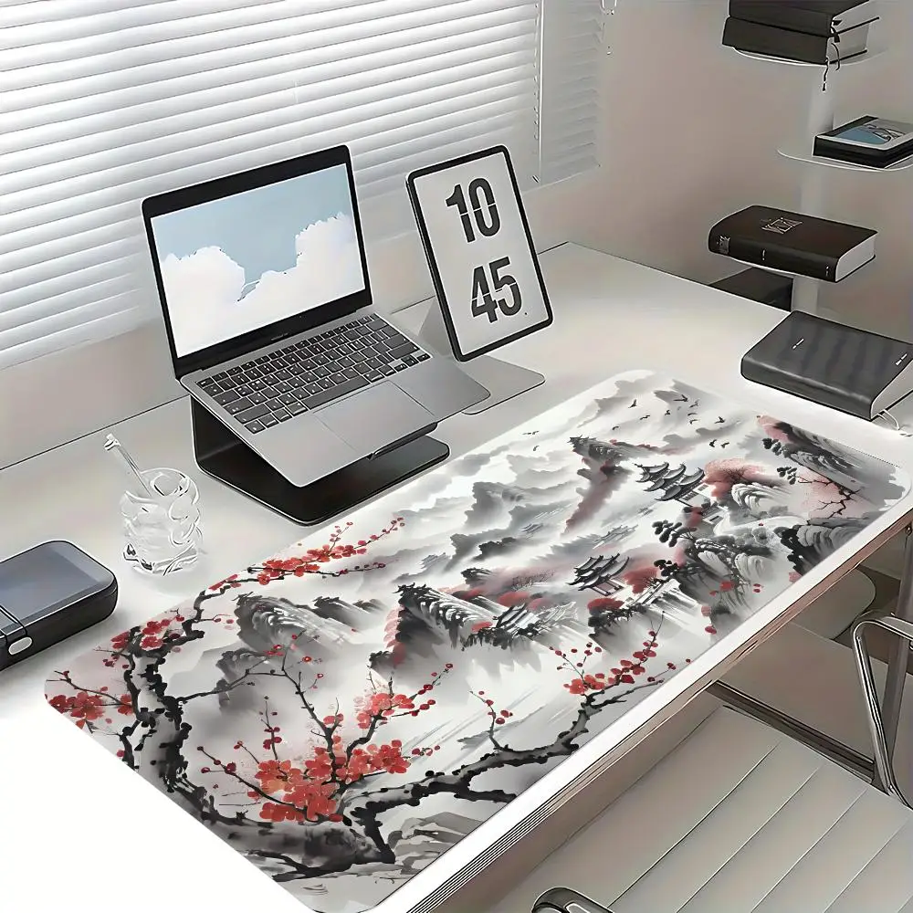 Chinese Ink Painting Mouse Pad Large Computer Office Game Table Mat ...