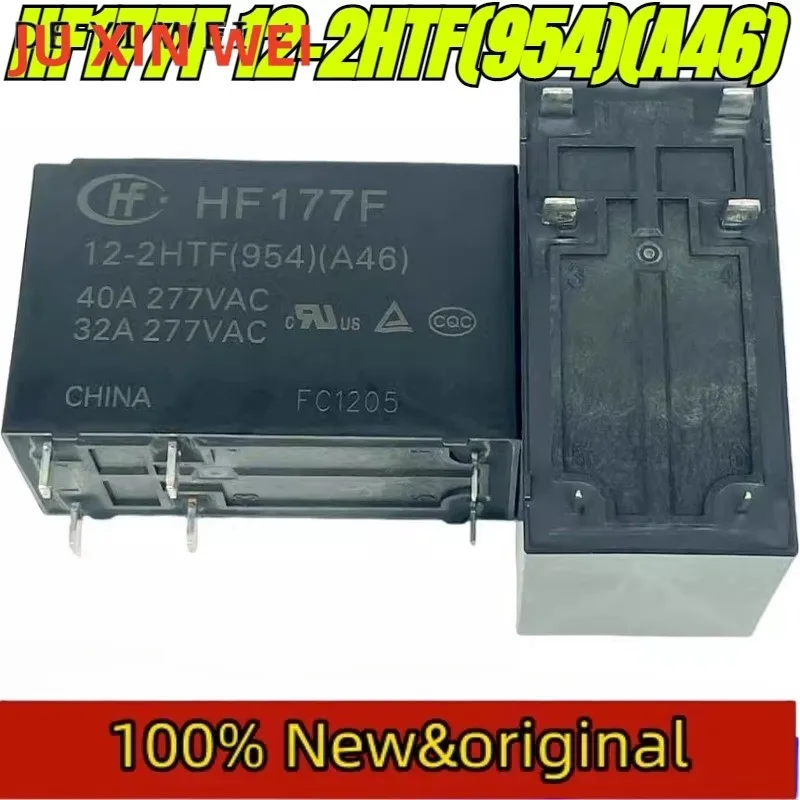 

(Совершенно новый, оригинальный) 1 шт./лот, 100% оригинальное реле: HF177F 12-2HTF(954)(A46) 40A 277VAC 6 контактов