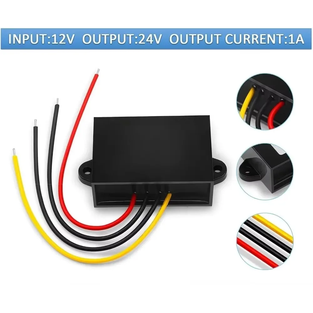 DC 12V Step Up To 24V Power Boost Converter 1A 3A 8A 10A 12A 15A Voltage Regulator Boost Converter Waterproof Module Transformer
