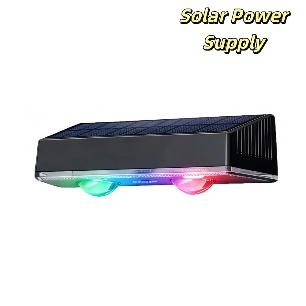 No Drill Solar Outdoor Wall Light Self-Adhesive Solar Powered Solar Wall Washer Light No Drilling Self Stick Solar Wall Lamp