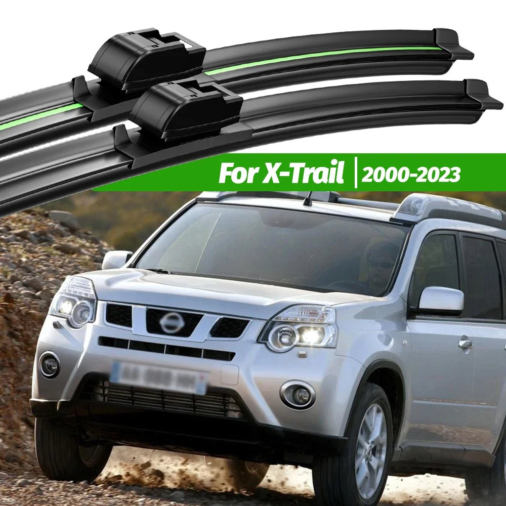 

For Nissan X-Trail XTrail X Trail T30 T31 T32 T33 2000-2023 2pcs Front Windshield Wiper Blades Windscreen Window Accessories