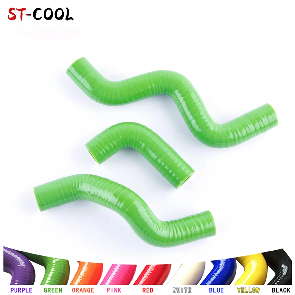 FOR 2001-2008 KTM 50 SX JR PRO 50SX 2002 2003 2004 2005 2006 Radiator Coolant Hoses Silicone Tubes Piping Kit 3Pcs 10 Colors