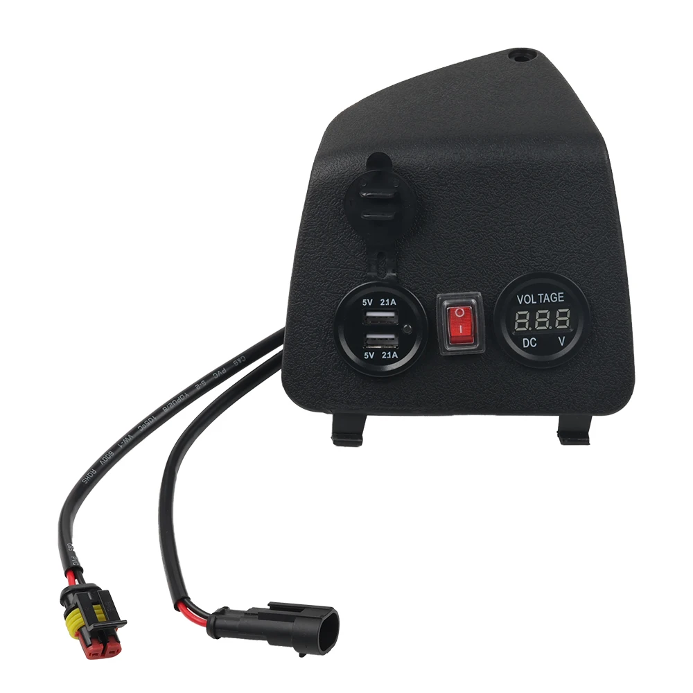 Für Vespa GTS 125 250 300 GTV GTS250 GTS300 Zubehör Vorderer Handy-USB-Anschluss Ladegerät Spannungsanzeige Zigarettenanzünder – Detail 4