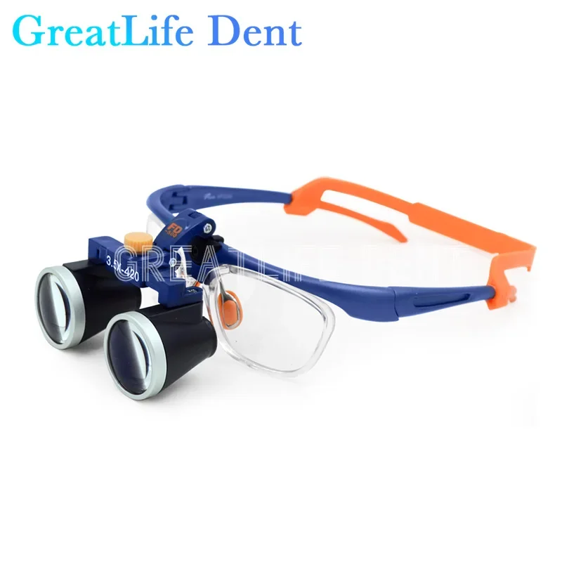 GreatLife Dent Original KWS FD-503G-1 2.5X 3.5X Ultral-light Galileo Magnifying Glasses Surgical 340-500 Dental Loupes Magnifier