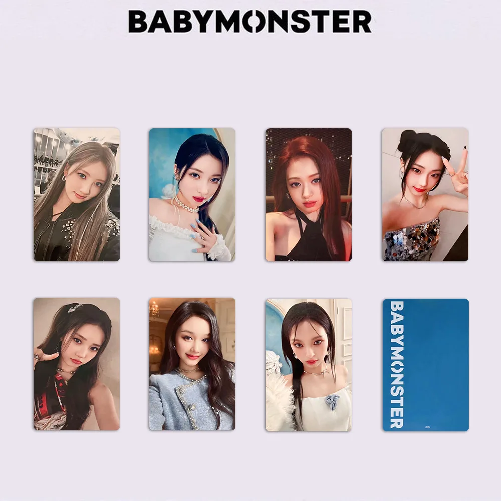 Imagem -05 - K-pop Idol Babymonster Lomo Cartão Novo Álbum Forever Photocards hd Impresso Cartão Postal Haram Rora Ahyeon Asa Ruka Fãs Presentes Pcs por Conjunto