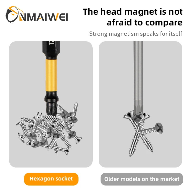 1Inches Impact Magnetic Screwdriver Bit #25 Torx Screwdriver Bit Set S2 Alloy Steel T25 Power Bit Set