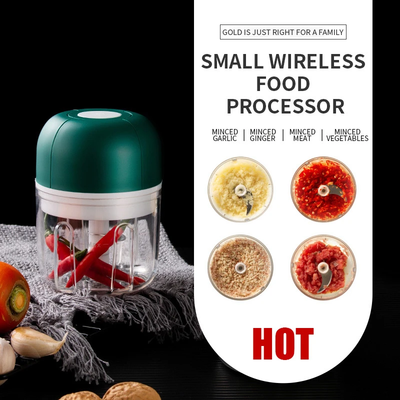 Điện Không Dây Dập Tỏi Thịt Di Động Hộ Gia Đình Tỏi Thiết Bị Máy Xay Thịt Mini Cho Bé Bổ Sung Thức Ăn Mài