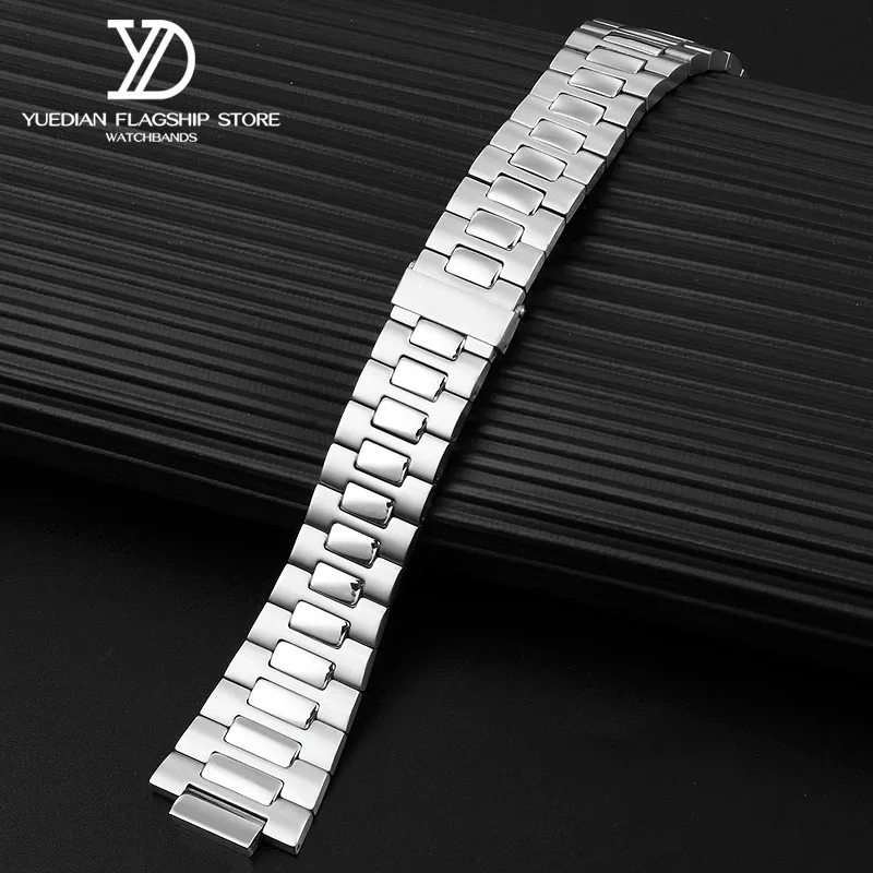 25*13MM convex mouth Watch band For Patek Philippe PP 316L Stainless Steel Watch Strap Nautilus men's 5711/1A010 series Bracelet