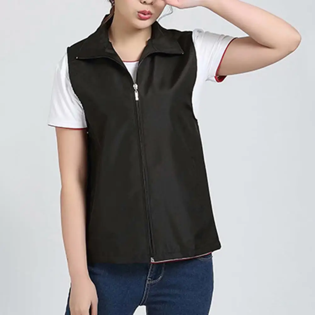 Stylish Outdoor Vest Sleeveless Lightweight Casual Men Work Vest Jacket  Skin-touching Work Vest Home Wear