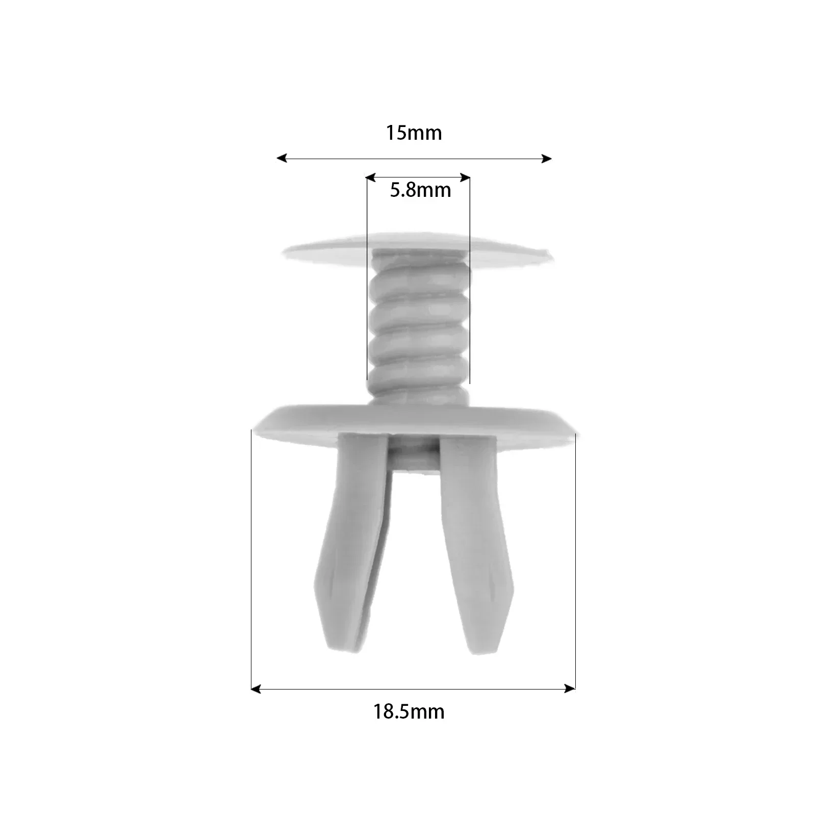 100Pcs Auto Fastener Grey Door Trim Panel Lining Clips Fits for T4 T5 Transporter Eurovan Dark Car Plastic Rivets