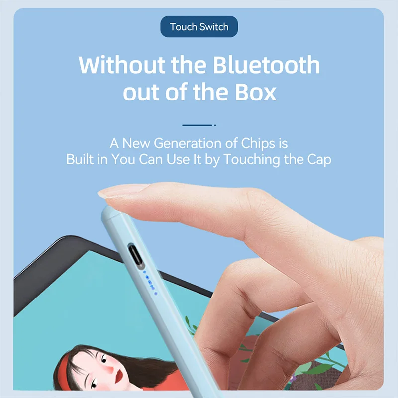 قلم عالمي للكمبيوتر اللوحي لنظام iOS Android iPad Air لقلم Apple شحن سريع قلم لمس مغناطيسي لهاتف iPhone Huawei
