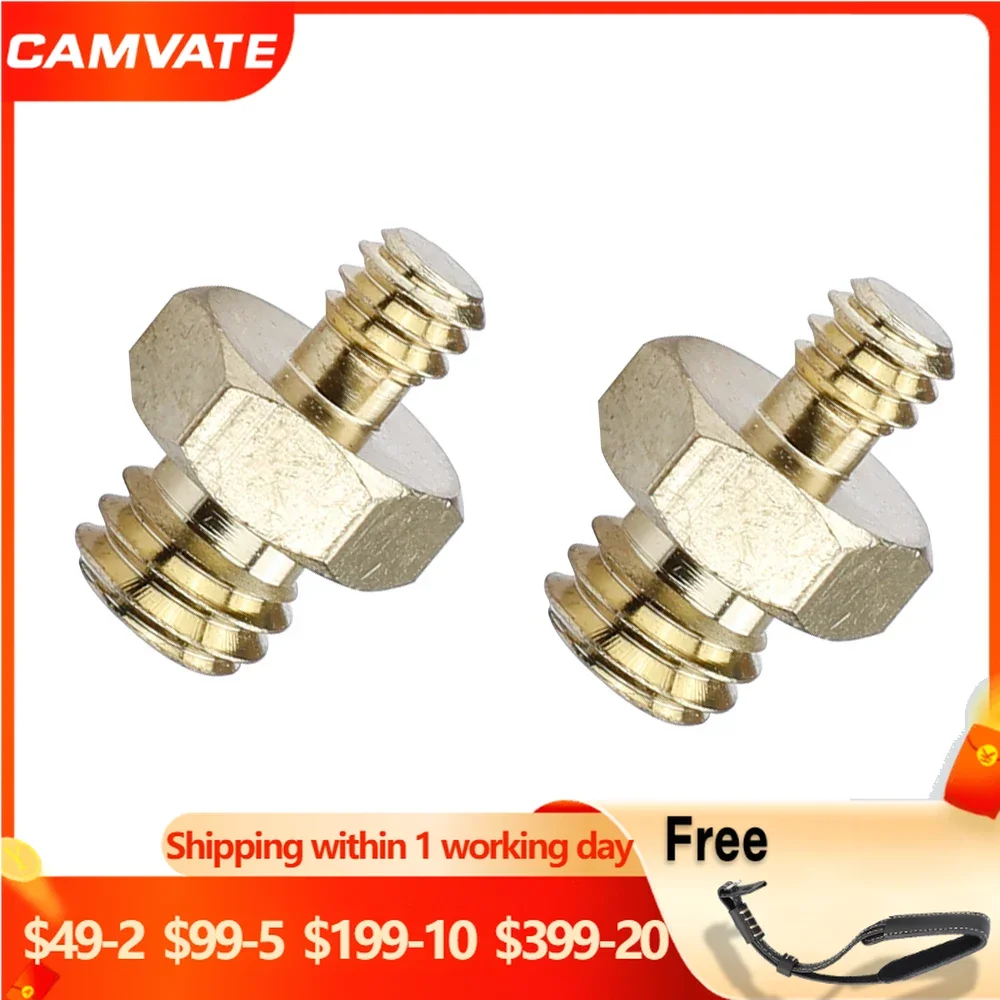 CAMVATE 2PCS Standard Screw Connector Adapter With 1/4