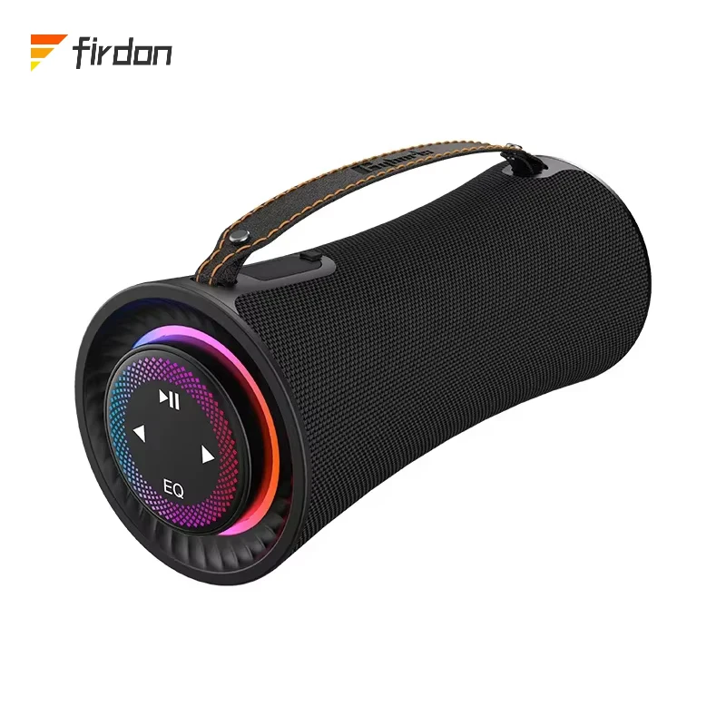 Cyboris T16 Portable Speaker 2025 New Tiny Waist Touch Rotated Button 80W 2.1 Channel Deep bass Subwoofer  RGB Party TWS Player