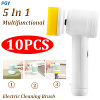 5-In-1 Multifunctional Electric Cleaning Brush Wireless Brush Kitchen Cleaning Tool Window Cleaner Bathroom Bathtub Toilet Brush