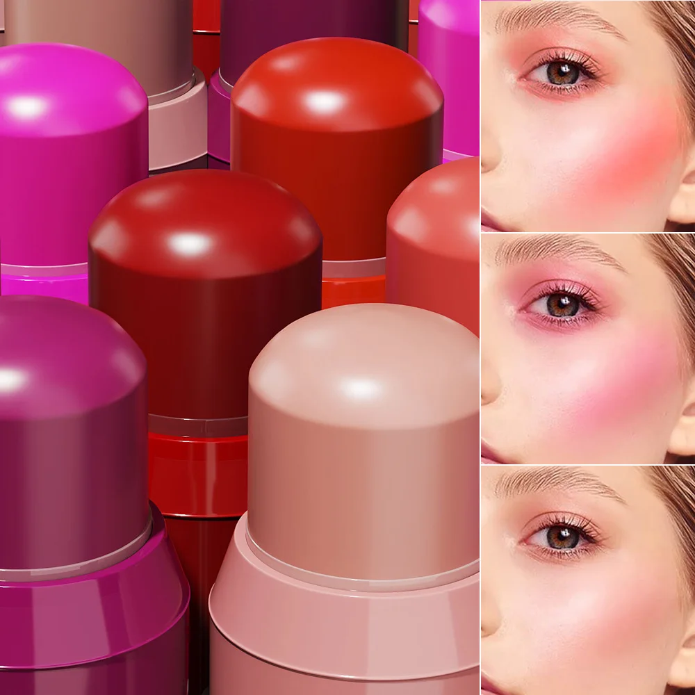 6-color blush lipstick combination matte silky multi-functional makeup stick makes it easy to remove makeup