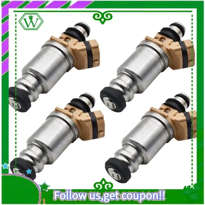 AC34-4Pcs 23250-16150 حاقن الوقود حاقن الوقود السيارات لتويوتا كورولا AE110 4AFE 5AFE اكسسوارات