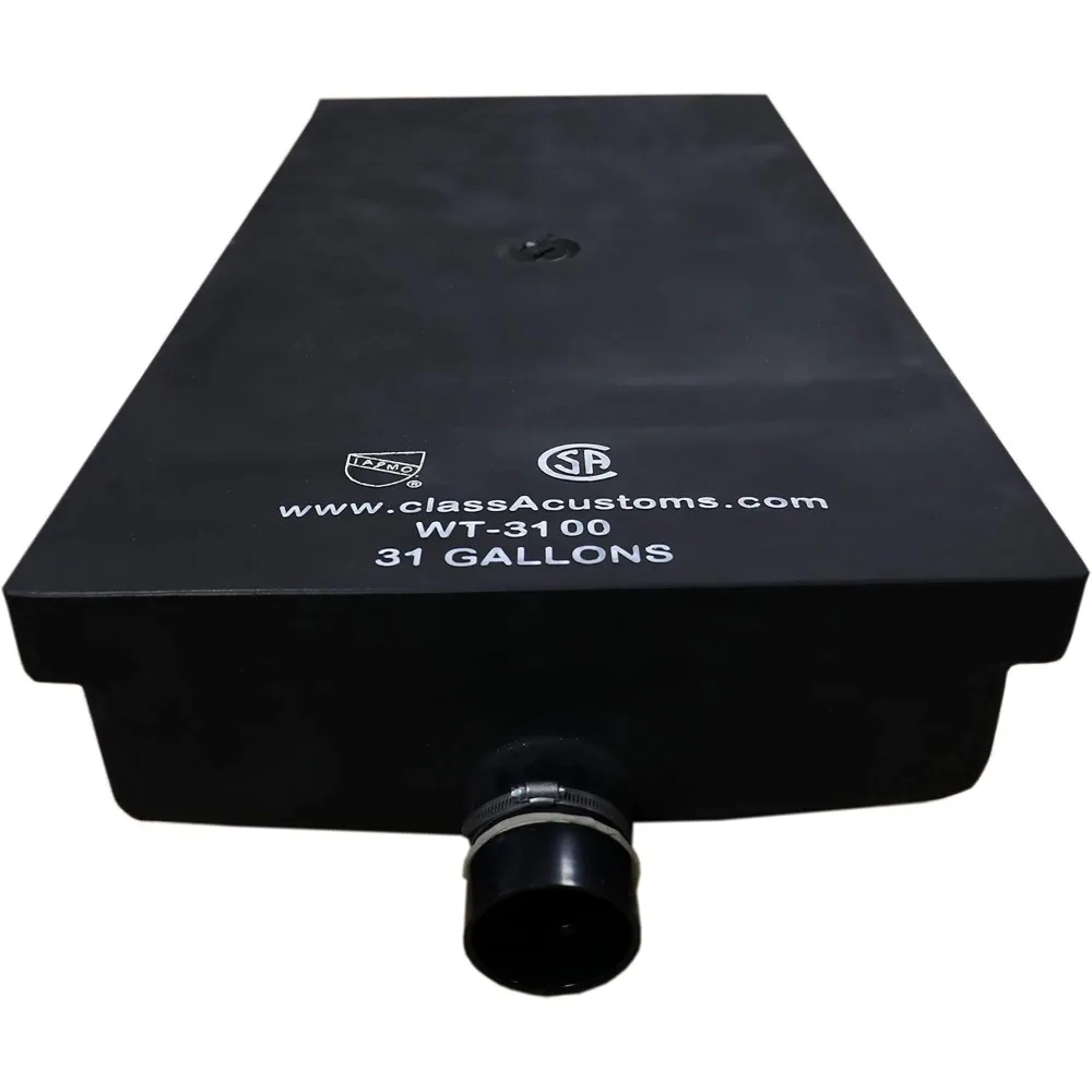 Tanque de retención de agua negra para vehículos recreativos de 31 galones para autocaravanas clase A - WT-3100