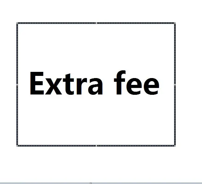 

Shipping Fee Extra Fee