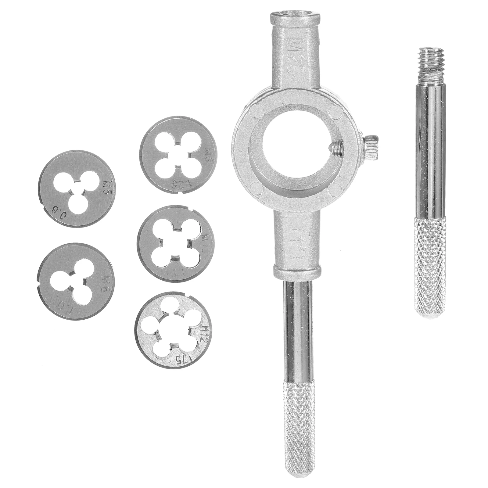 Tap Die Set M5- Stainless Steel Threading Tool Precision Machined Coarse Fine Thread Repair Kit Outdoor Use Multi-Size Tap
